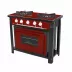 FOGAO BP 2B 30x30 C/FORNO BRAVO VERMELHO 83x40x70 BR2BFVR VENANCIO 