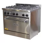 FOGAO INOX BP 6B 30x30 C/PE + FORNO DON BIDONE DB6F VENANCIO  