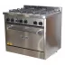 FOGAO INOX BP 6B 30x30 C/PE + FORNO DON BIDONE DB6F VENANCIO  